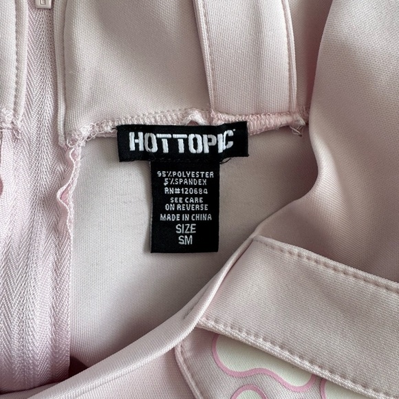 Hot Topic Blush Pink Cat Paw Suspender Skirt - Picture 9 of 9